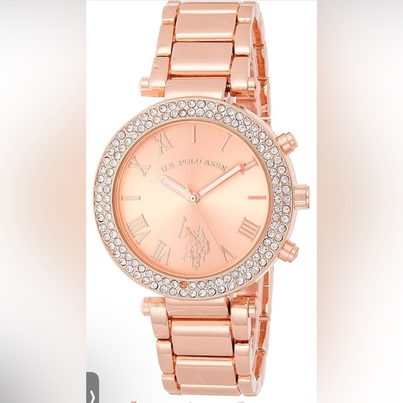 Accessories - U.S. Polo Assn. Women's Rose Gold Watch